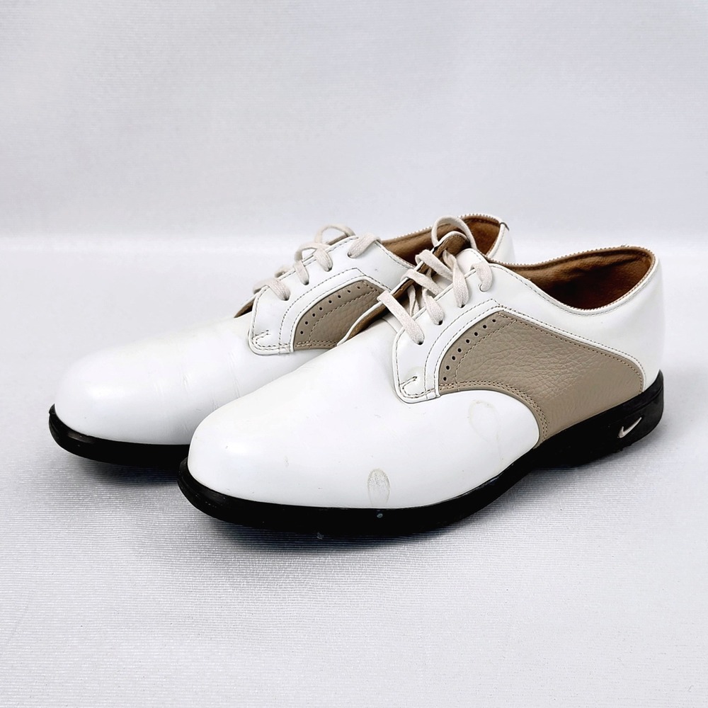 Nike Air Comfort‎ Verdana Last Golf Shoes Womens 7W Saddle Leather Soft Spikes